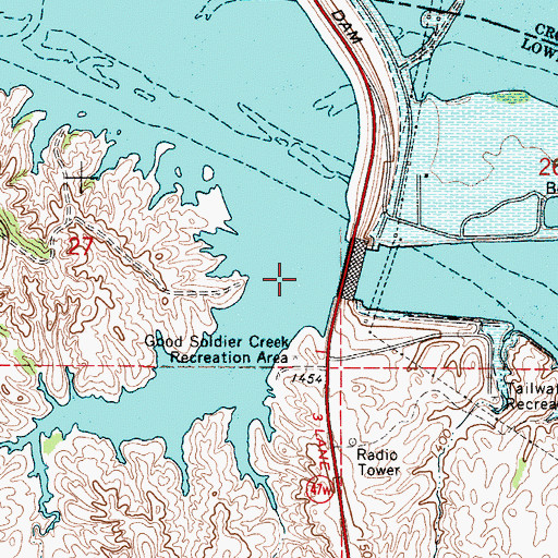 Topographic Map of Good Soldier Creek, SD