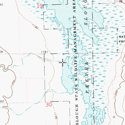 Topographic Map of Goodwill Creek, SD
