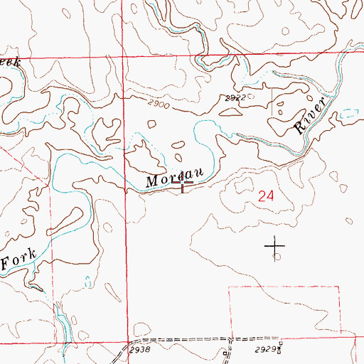 Topographic Map of Goose Creek, SD