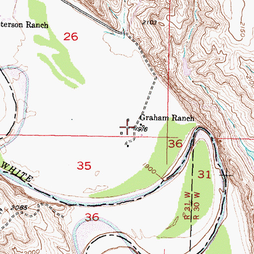 Topographic Map of Graham Ranch, SD