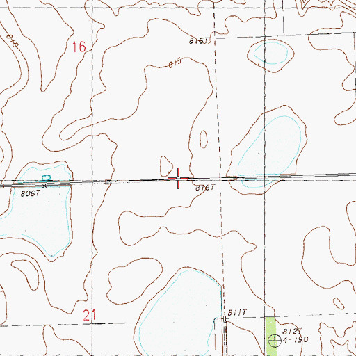 Topographic Map of Grand Central School, SD