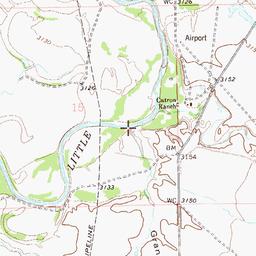 Topographic Map of Grandma Schang Draw, SD