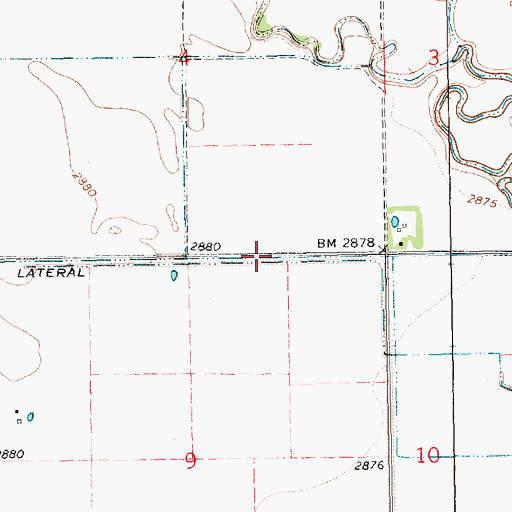Topographic Map of Gregory Lateral, SD