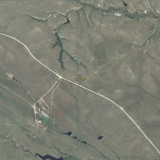 Aerial/Satellite Image of Gustave Cemetery, SD
