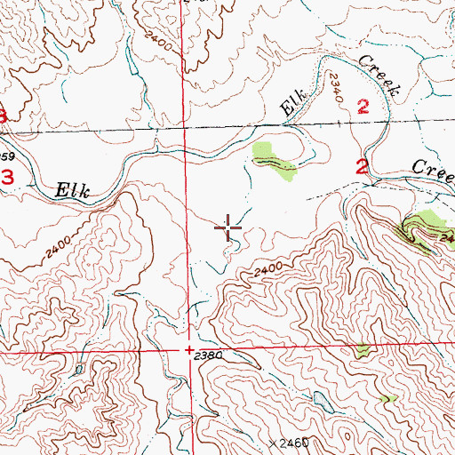 Topographic Map of Hay Draw, SD