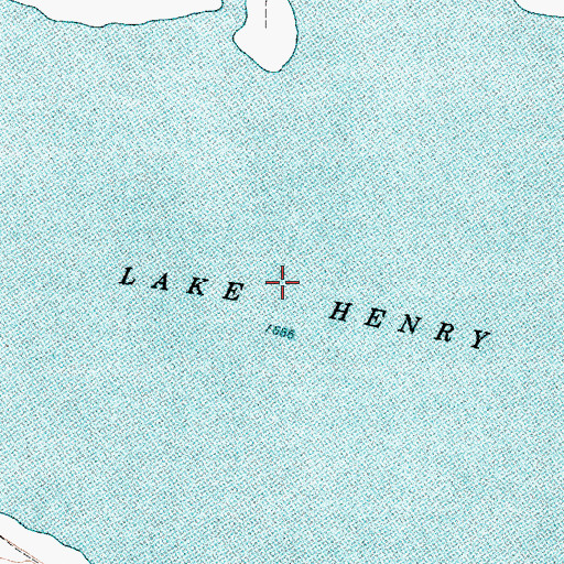 Topographic Map of Lake Henry, SD