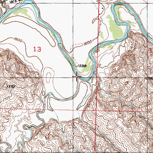 Topographic Map of Herd Camp Creek, SD