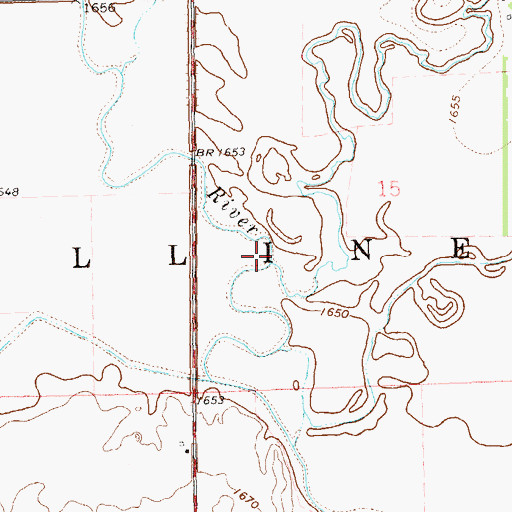 Topographic Map of Hidewood Creek, SD