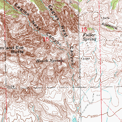 Topographic Map of Hoach Spring, SD