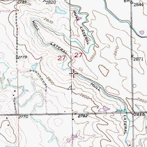 Topographic Map of Hull Lateral, SD
