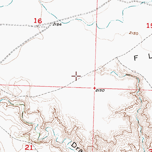 Topographic Map of Hump Flat, SD