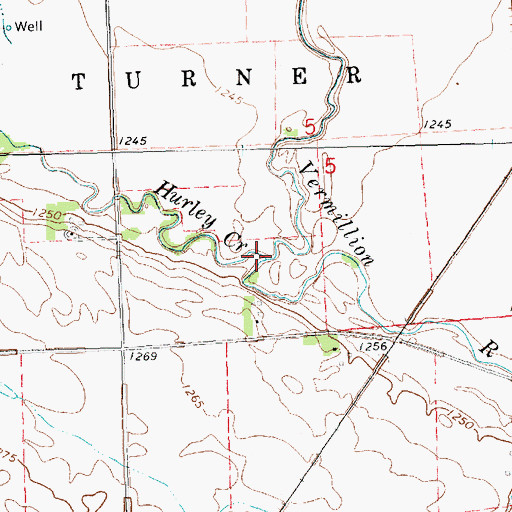 Topographic Map of Hurley Creek, SD