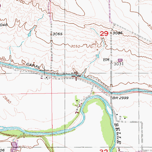 Topographic Map of Inlet Canal, SD