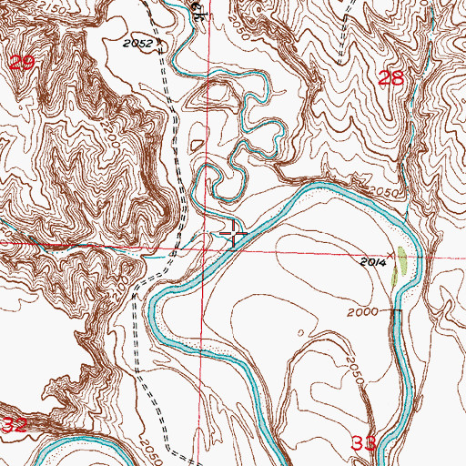 Topographic Map of Irish Creek, SD