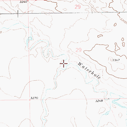 Topographic Map of J K Gulch, SD