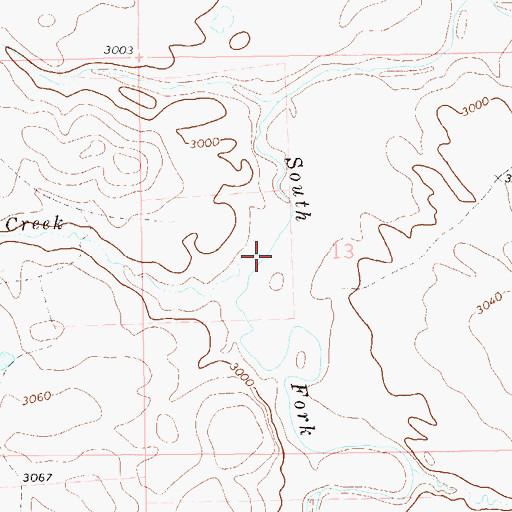 Topographic Map of Jerry Creek, SD