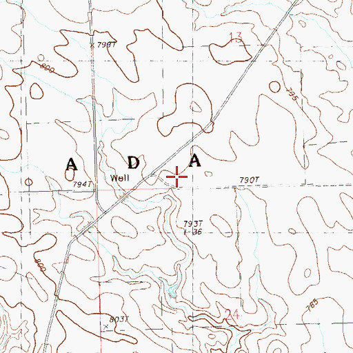 Topographic Map of Johnson School, SD