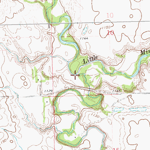 Topographic Map of Jorgenson River, SD