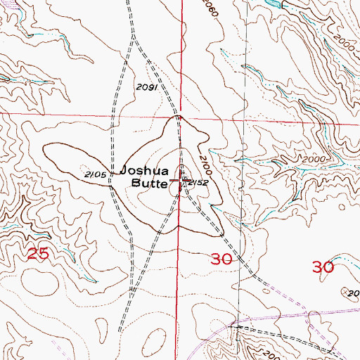 Topographic Map of Joshua Butte, SD
