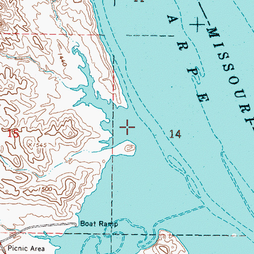 Topographic Map of Julius Creek, SD