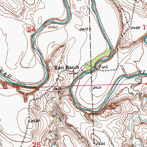 Topographic Map of Kari Ranch, SD