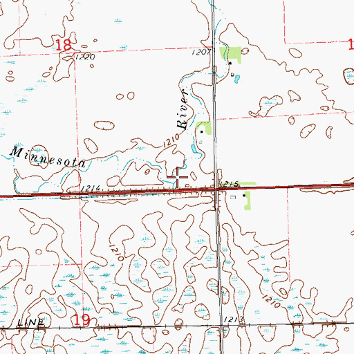 Topographic Map of LaFrambois Creek, SD
