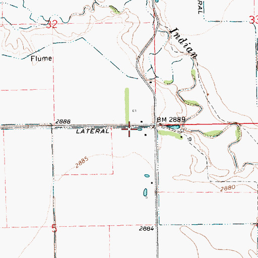 Topographic Map of Laflemme Lateral, SD