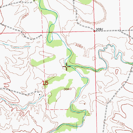 Topographic Map of Limekiln Creek, SD