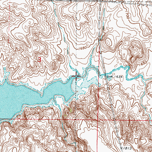 Topographic Map of Little Cheyenne Creek, SD