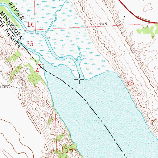 Topographic Map of Little Minnesota River, SD