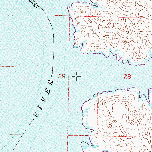 Topographic Map of Locke Creek, SD