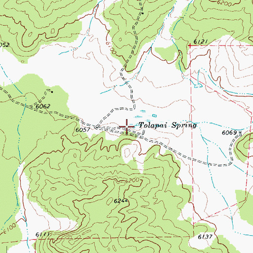 Topographic Map of Tolapai Spring, AZ