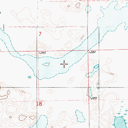 Topographic Map of Long Lake, SD