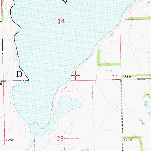 Topographic Map of Long Lake, SD