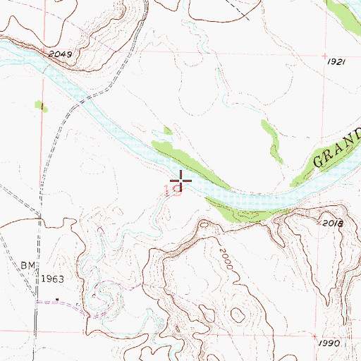 Topographic Map of Louse Creek, SD