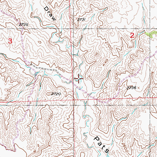 Topographic Map of Madison Draw, SD