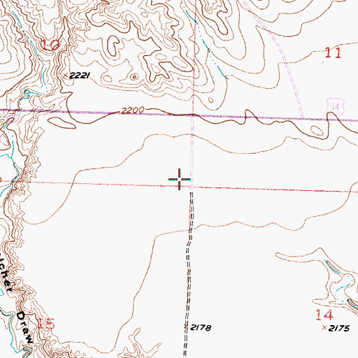 Topographic Map of Magnuson School, SD