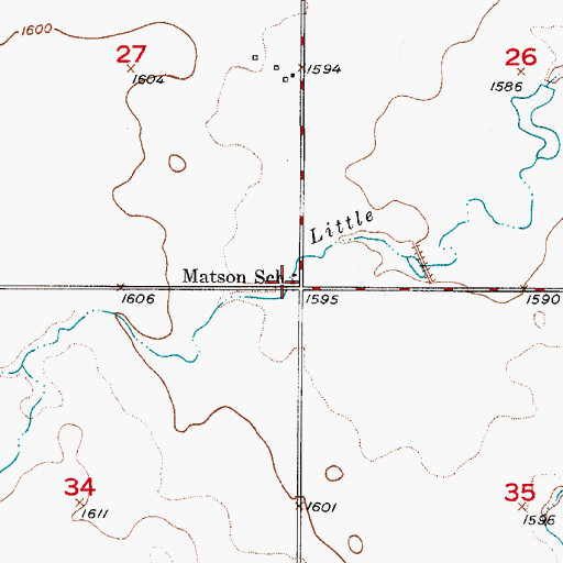 Topographic Map of Matson School, SD
