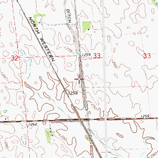 Topographic Map of Mears Ditch, SD