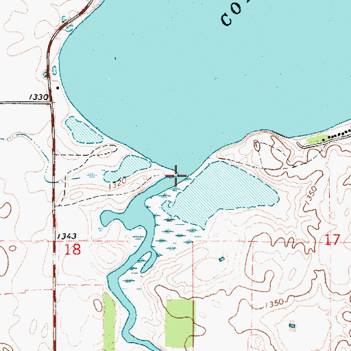 Topographic Map of Medicine Creek, SD