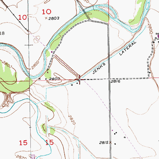 Topographic Map of Morsman Siding, SD