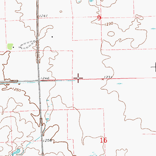 Topographic Map of Munson Creek, SD