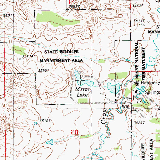 Topographic Map of Murray Lake, SD