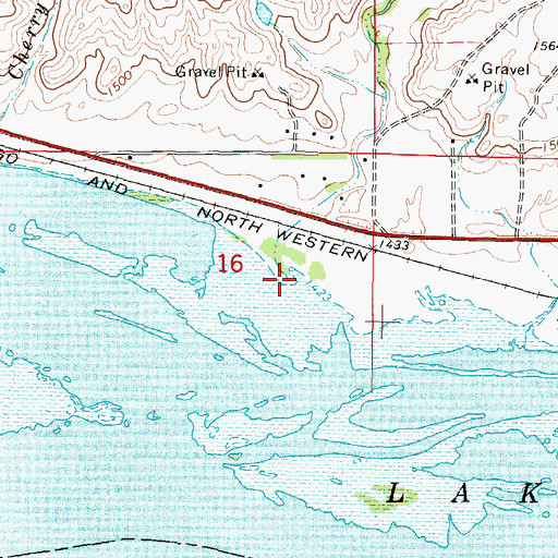 Topographic Map of Mush Creek, SD