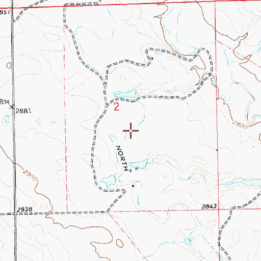 Topographic Map of North Lateral, SD