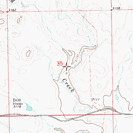 Topographic Map of North Sand Creek, SD