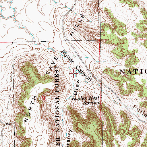 Topographic Map of Nursery Draw, SD
