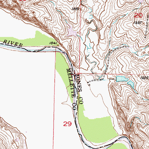 Topographic Map of O'Donald Creek, SD