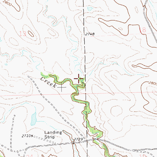 Topographic Map of Palmer Draw, SD