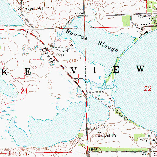 Topographic Map of Park Creek, SD